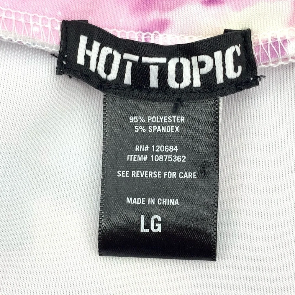 Hot Topic Pink Galaxy Skater Skirt w/Pockets Size Large